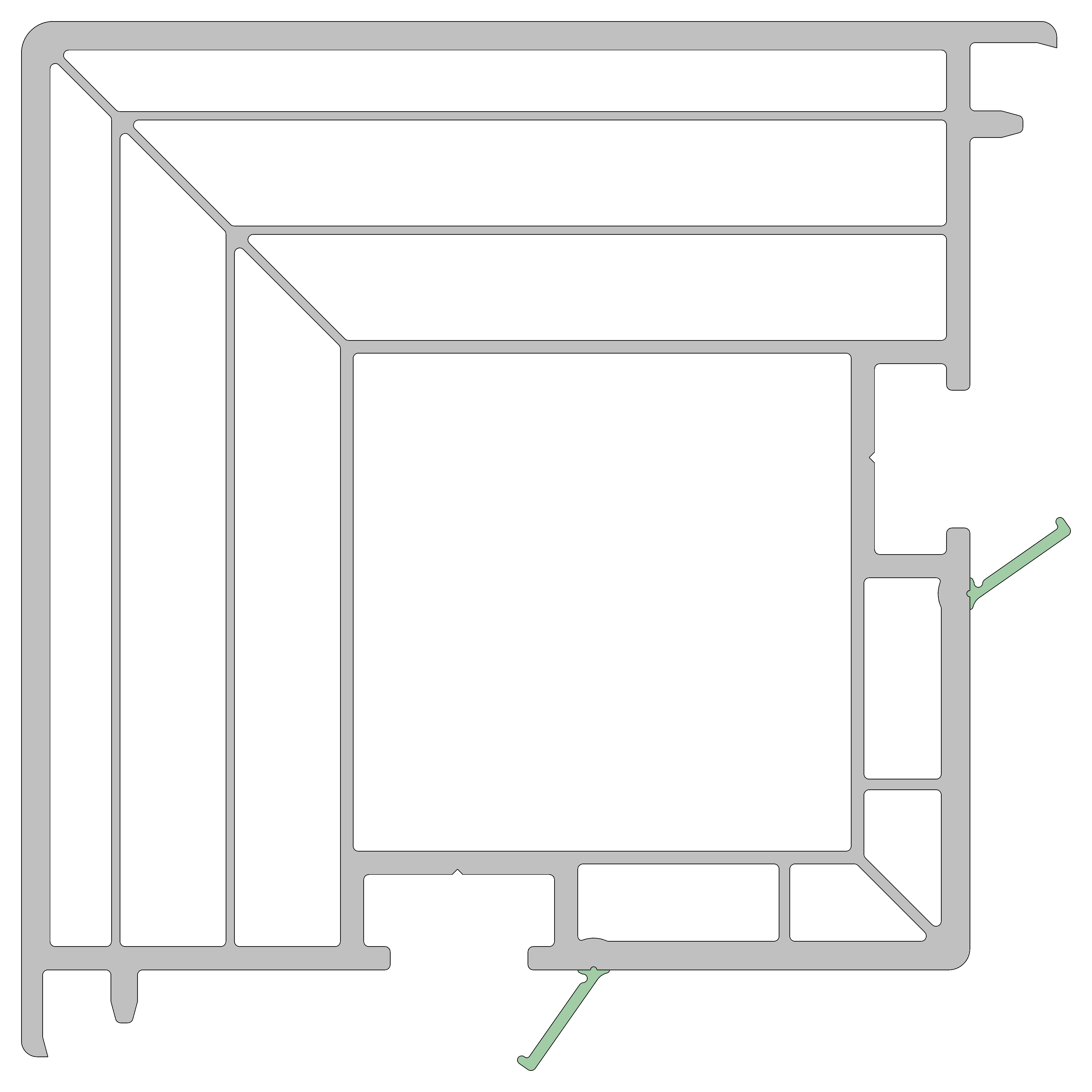 Łącznik narożny 90°
