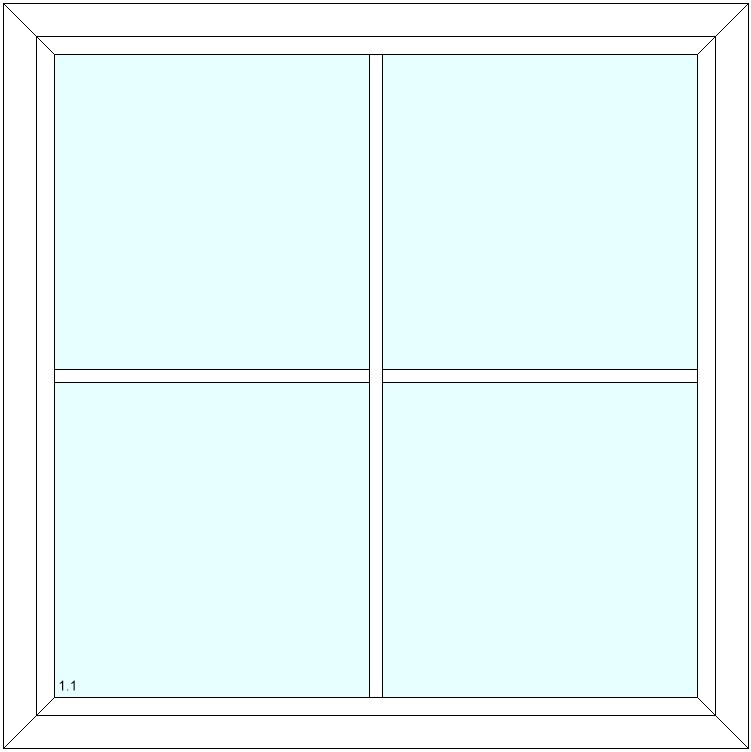 Szprosy międzyszybowe 18mm (4 pola)