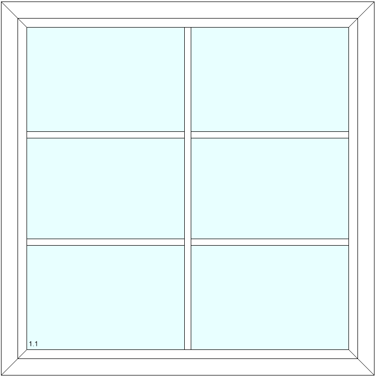 Szprosy międzyszybowe 18mm (6 pól)